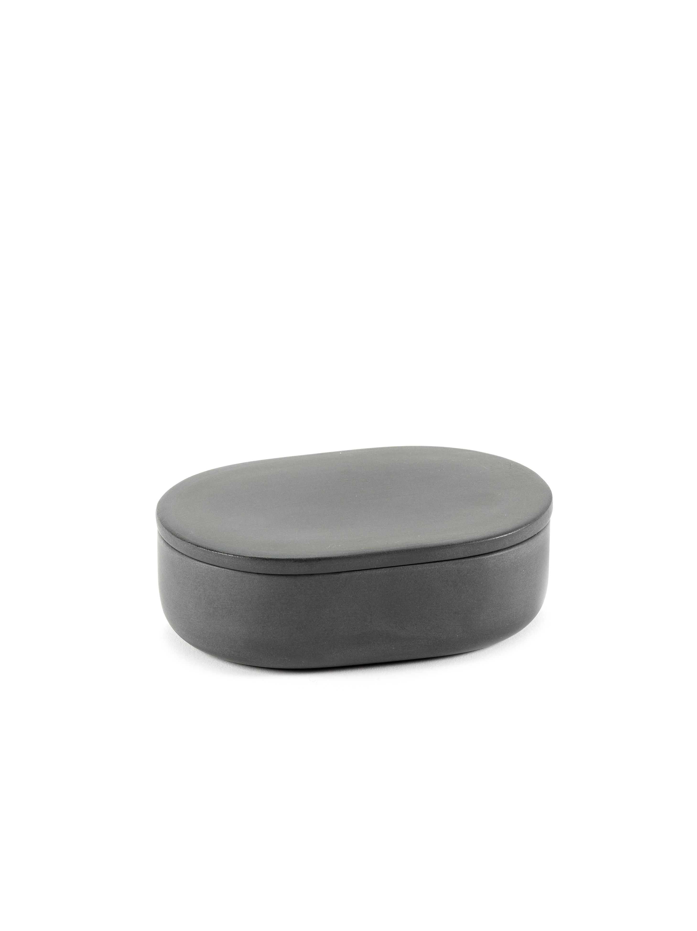 Serax Bewaarpot Cose met Deksel Grijs 10.2x7x3.3 cm - Ovaal - by Bertrand Lejoly