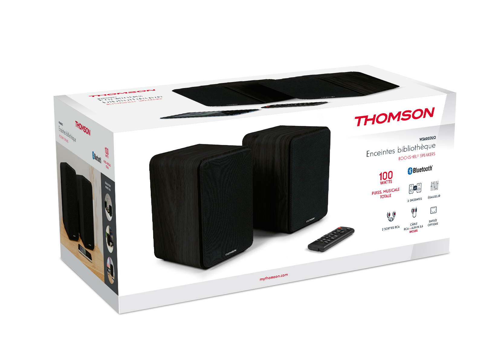 Thomson Cosy Bookshelf Bluetooth Speaker Set