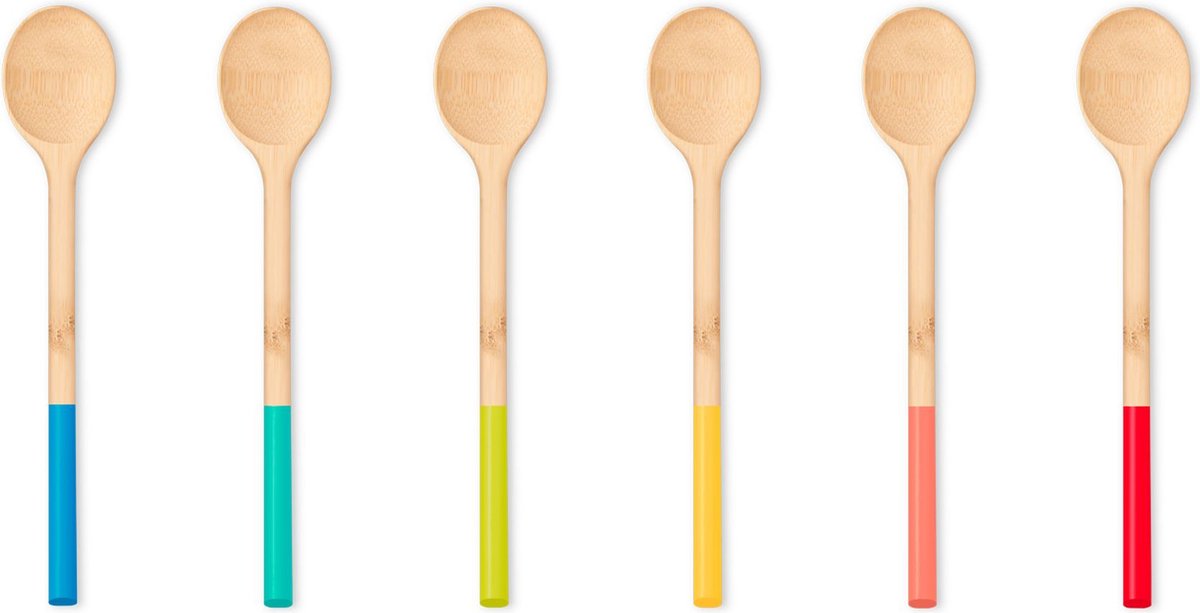 Pebbly Roerlepel 22.5cm - Bamboe - assorti - prijs per stuk