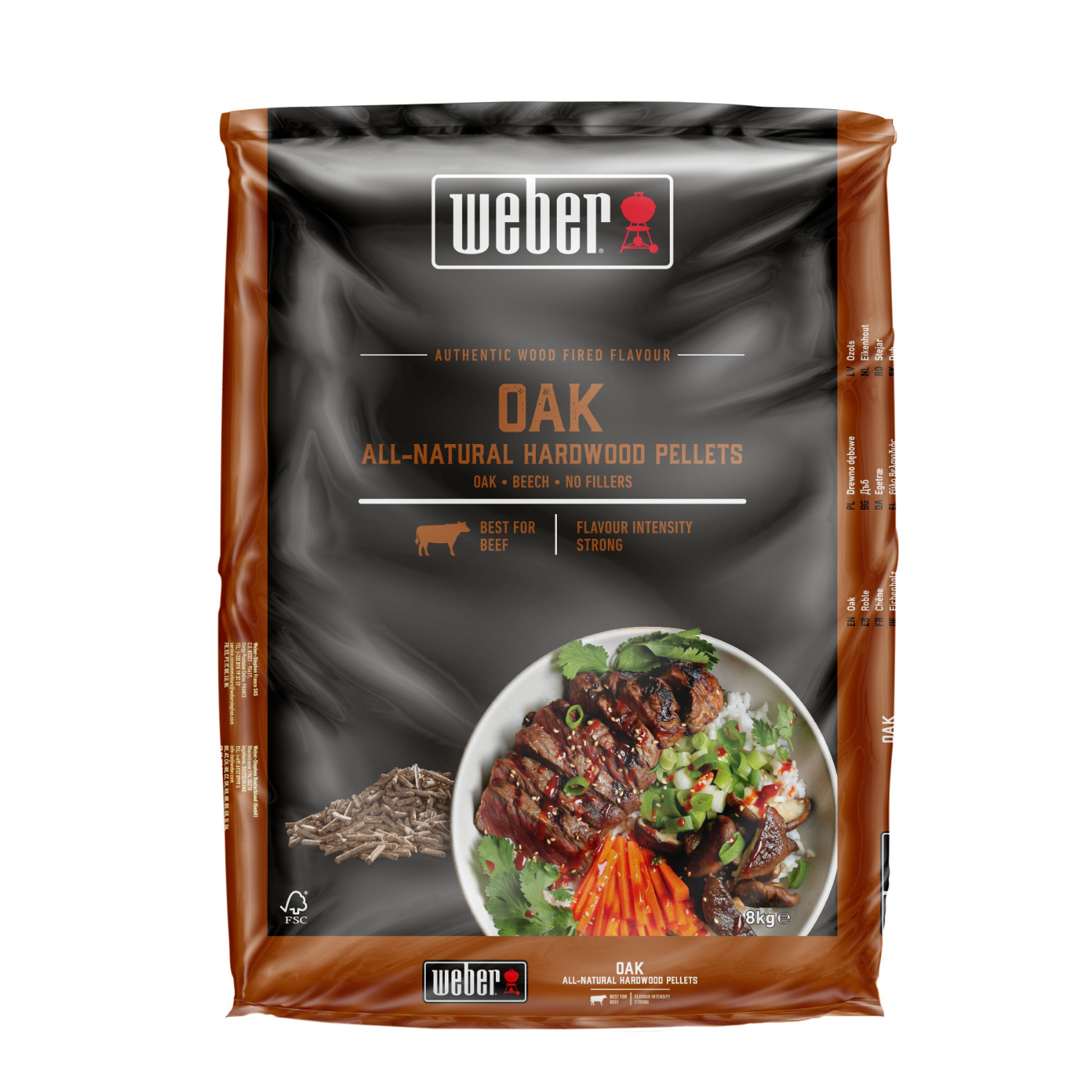 Weber Houtpellets voor Pellet BBQ 8kg Oak