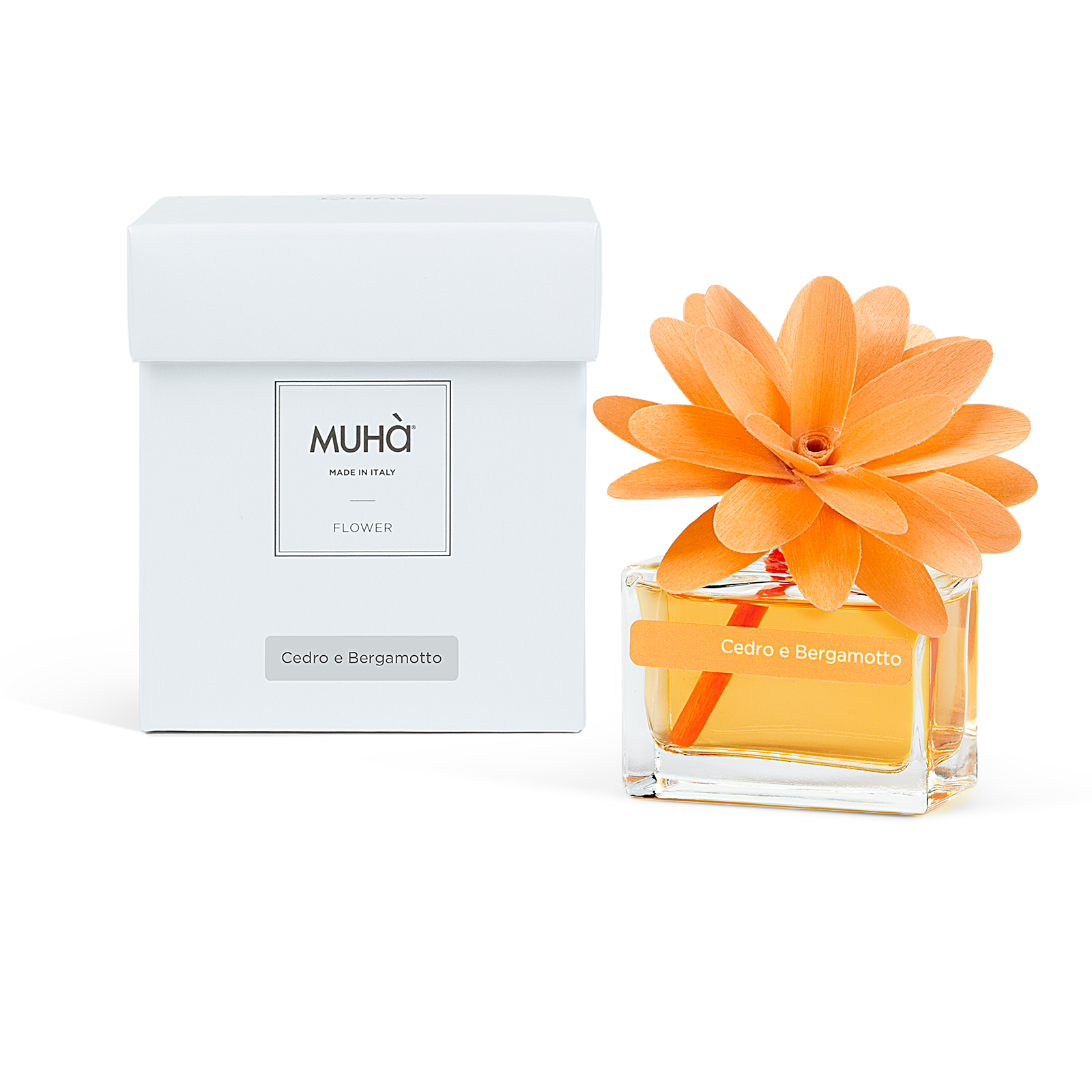 Muhà Geurdiffuser Flower Orange 30ml - Cedar & Bergamot