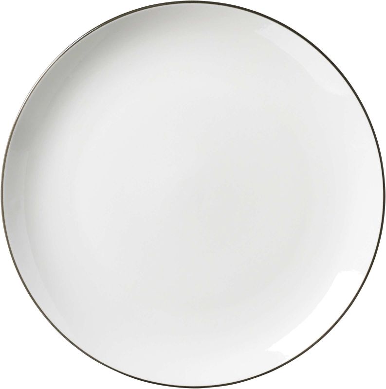 Ritzenhoff & Breker Plat Bord Adela Wit/Grijs 26.5cm - Porselein