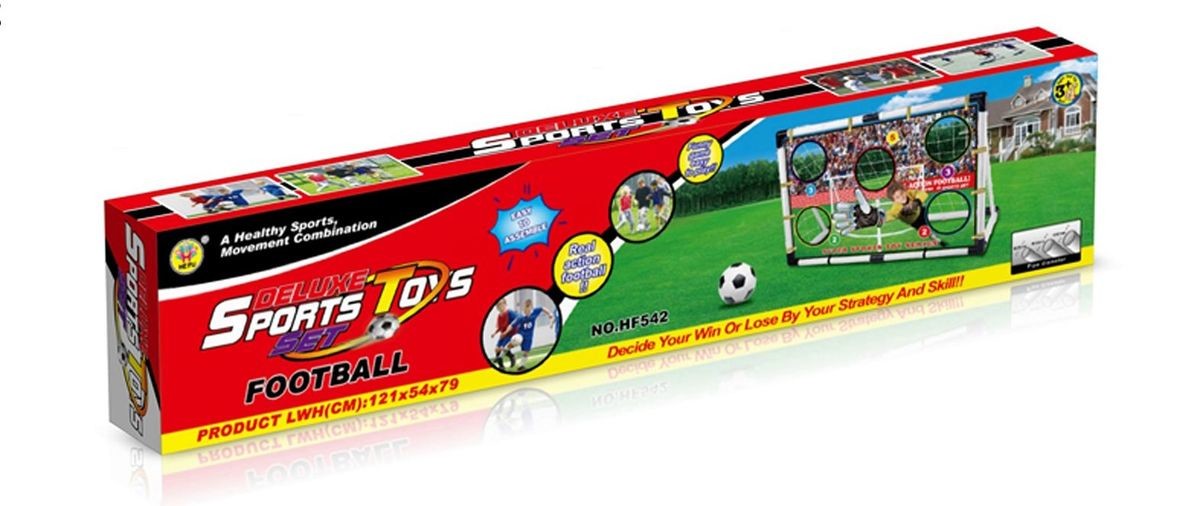 Voetbal goal met scoredoek met bal 121 x 54 x 79 cm