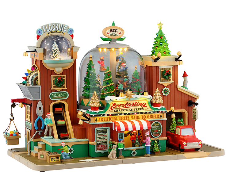 Lemax Village Everlasting Christmas Trees - met Adapter Type L - Caddington Village