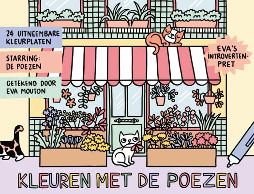 Eva's Introvertenpret - Kleuren met de Poezen
