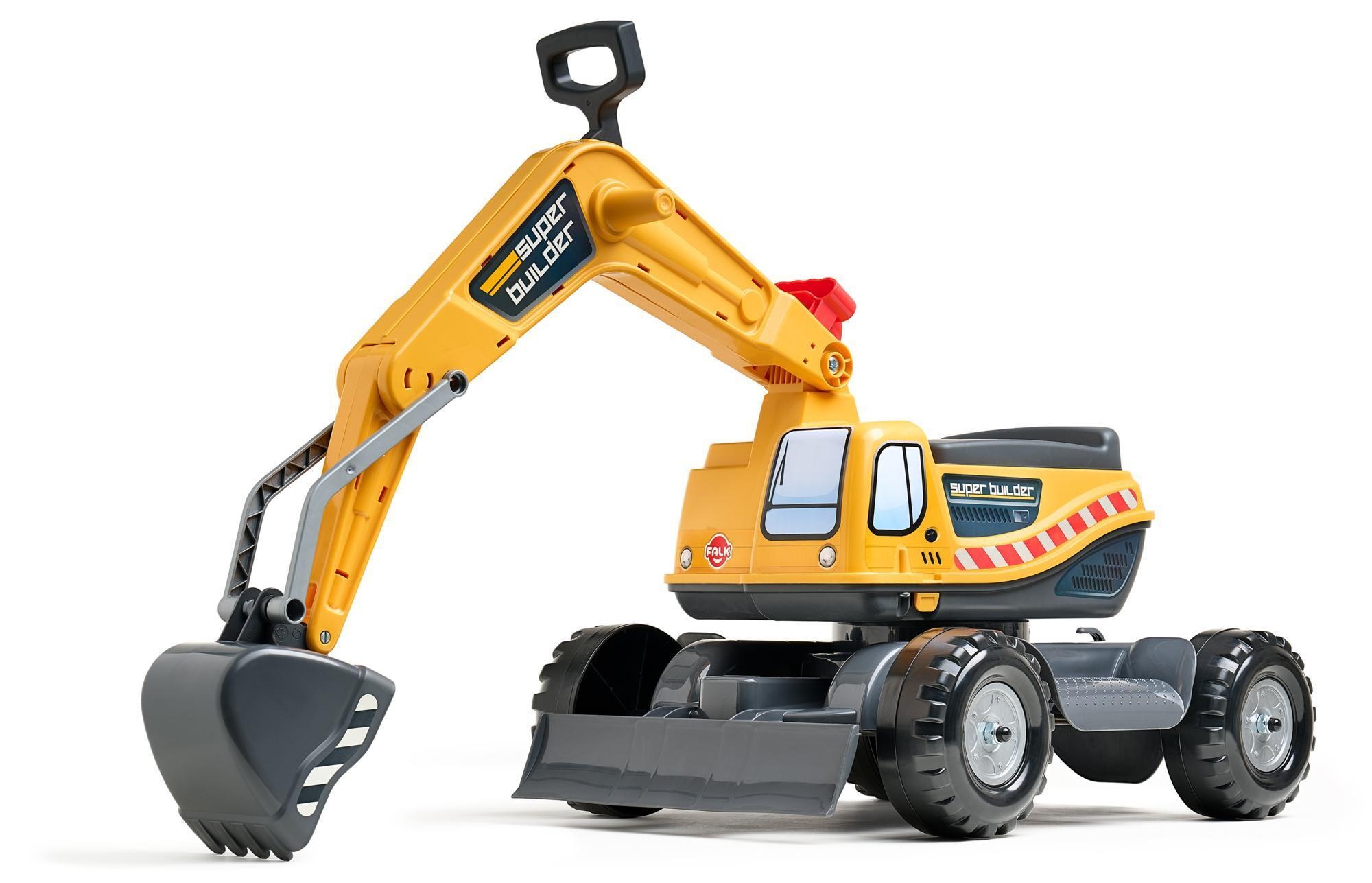 Falk Super Builder Graafmachine op Wielen Geel