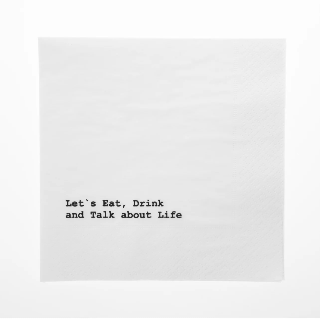 Sögne Lunchservetten Let's Eat 16x16 cm 20 stuks