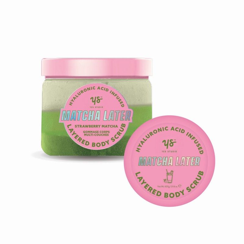 Yes Studio Body Scrub Layered Strawberry Matcha