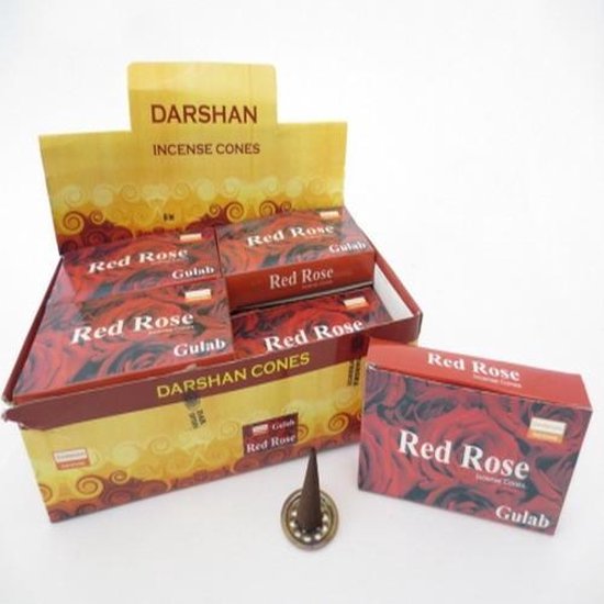 Darshan Wierookkegel Red Rose