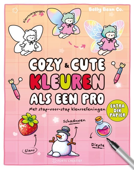 Kleurboek Cozy & Cute kleuren als een pro