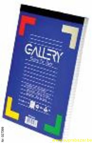 Gallery Notablok 10.5x14.8cm - 100 vel Geruit