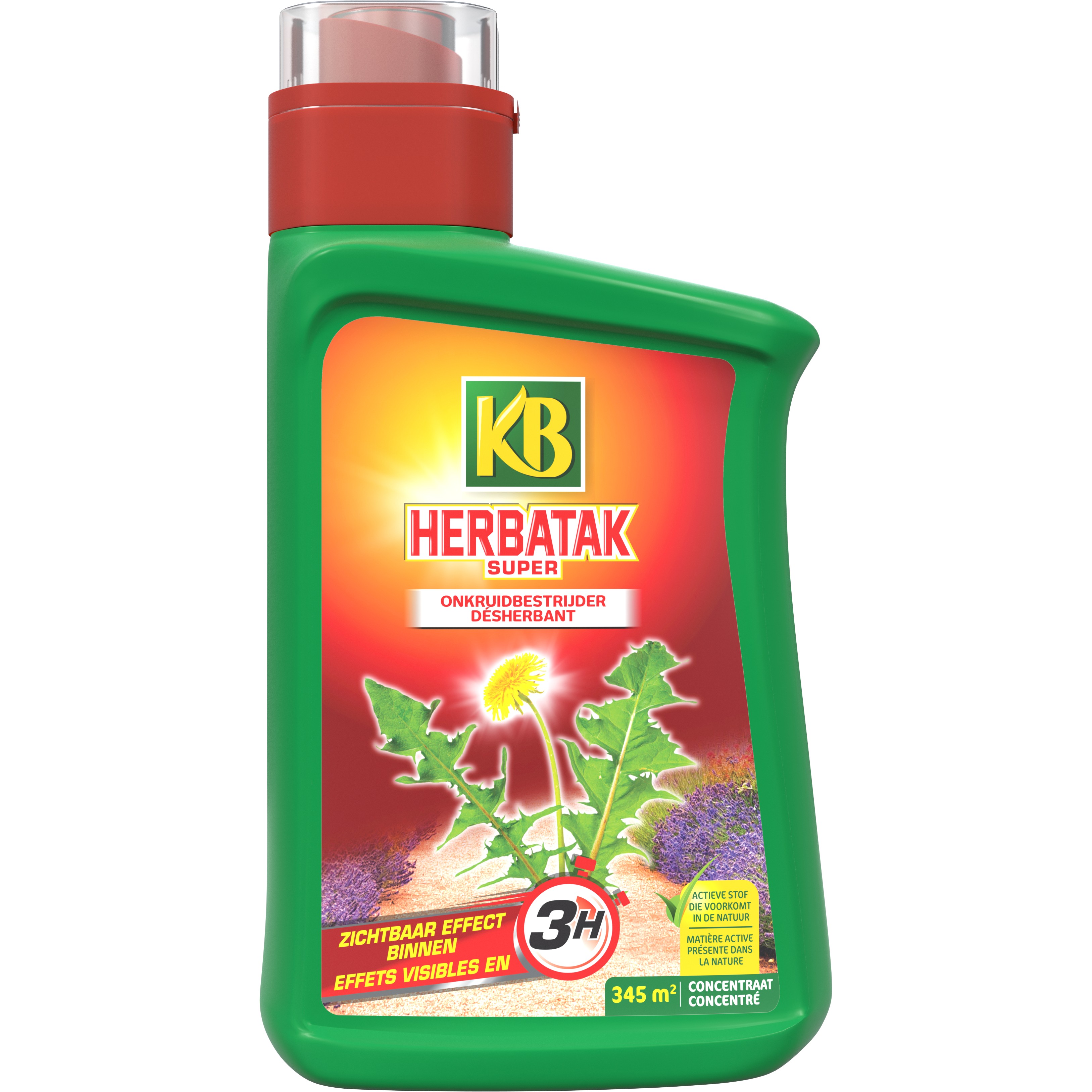 KB Herbatak Onkruid- en Mosbestrijder 800 ml - 565,5 g/l Pelargonzuur