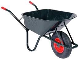 Fort Kruiwagen Ronde Neus Groen 85 Liter Nylon Velg, 2 Ply Band