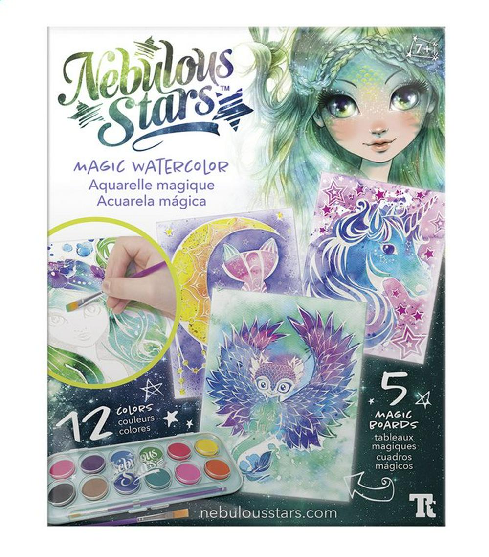 Nebulous Stars Magische Aquarel Marinia Groen