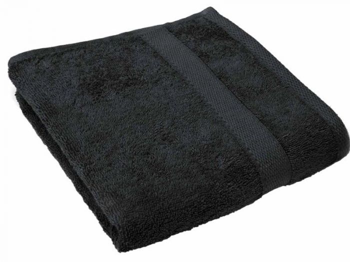 Tiseco Home Studio Handdoek Riva 50x100 cm 225 g Black