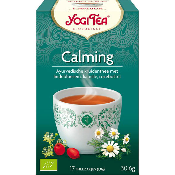 Yogi Tea Calming Bio 17 Builtjes Lindebloesem, Kamille & Rozebottel