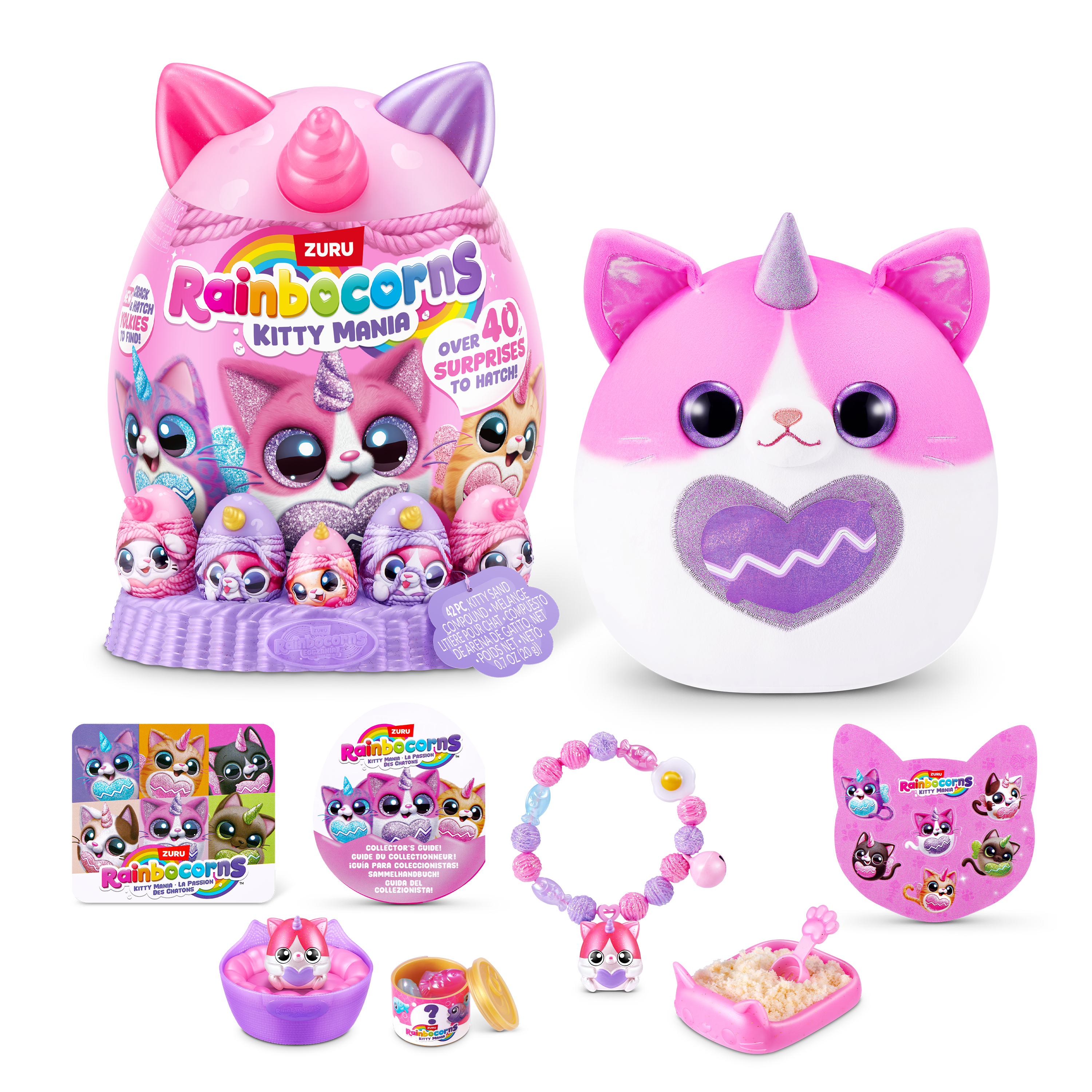 Rainbocorns Eggzania Pluche Kitty Mania meer dan 40 verrassingen,