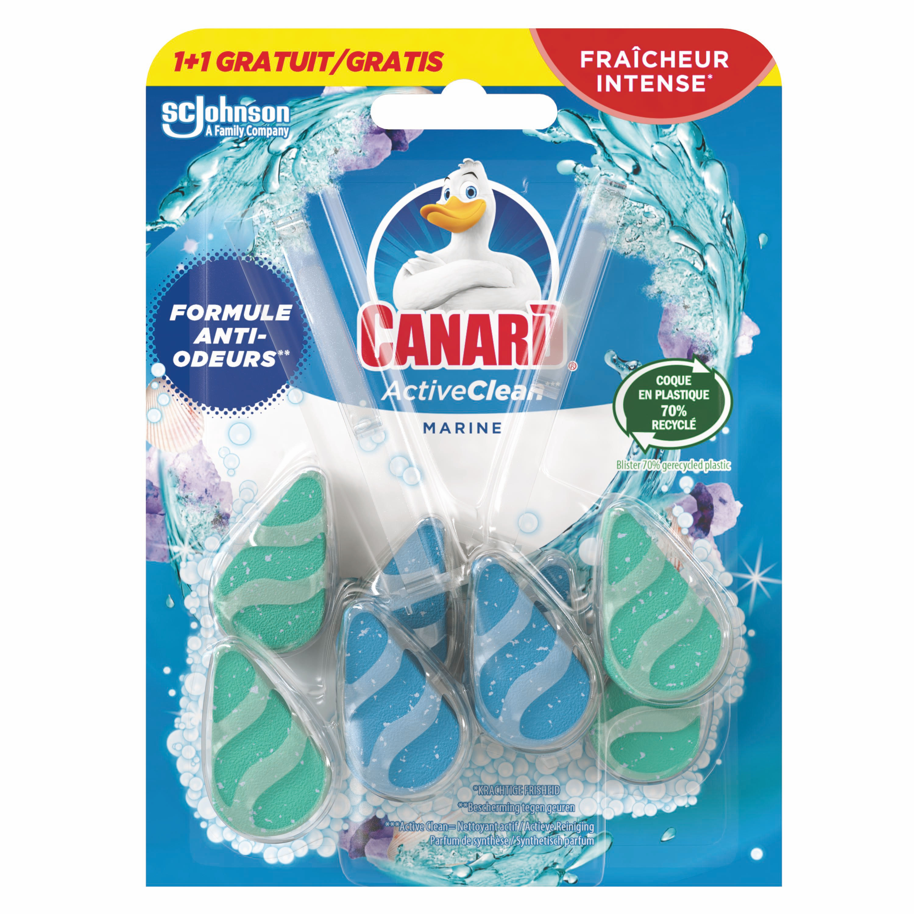 Canard WC-Blok Active Clean Marine 1+1 gratis