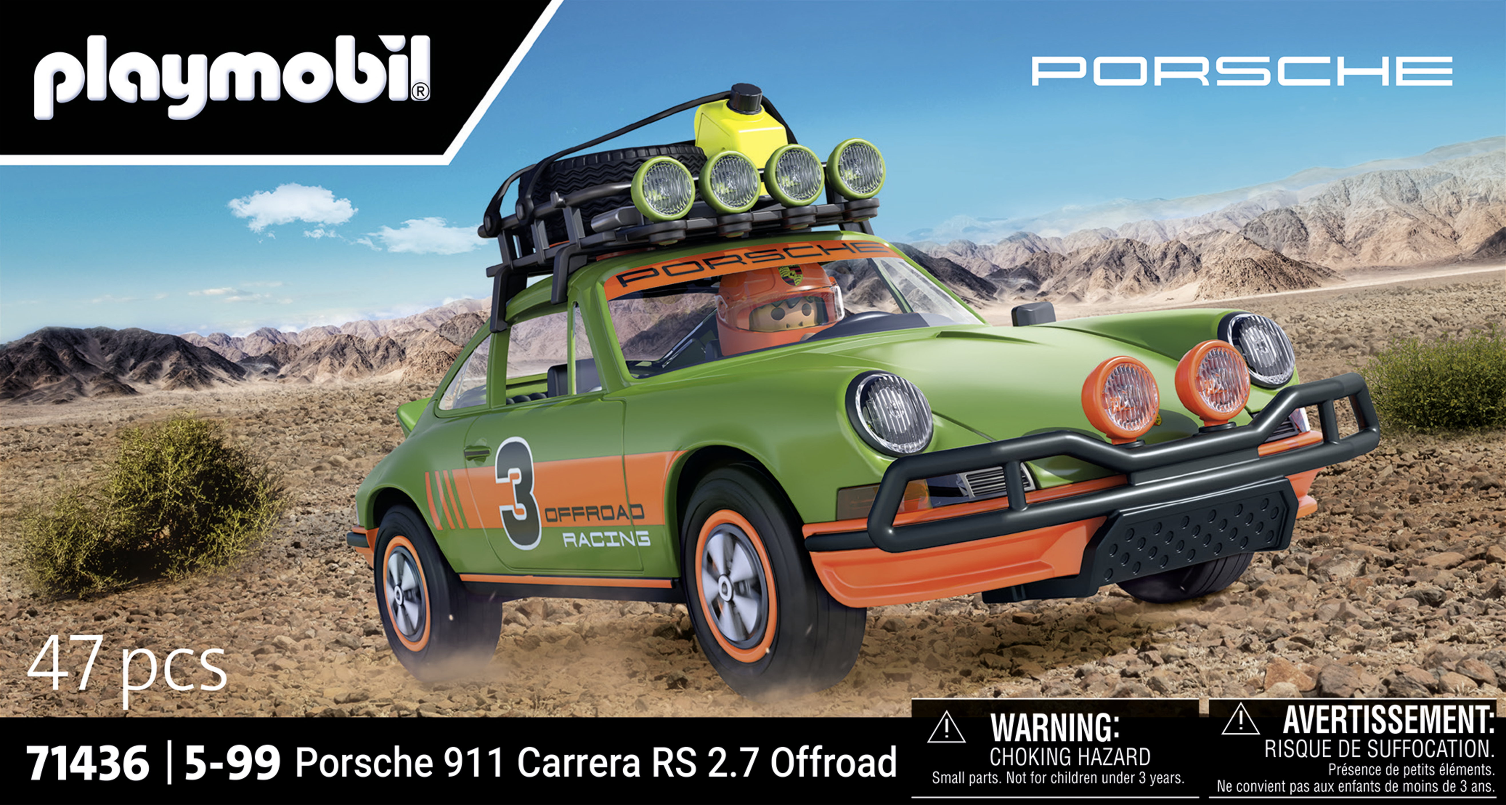 Playmobil Cars 71436 Porsche 911 Carrera RS 2.7 Offroad