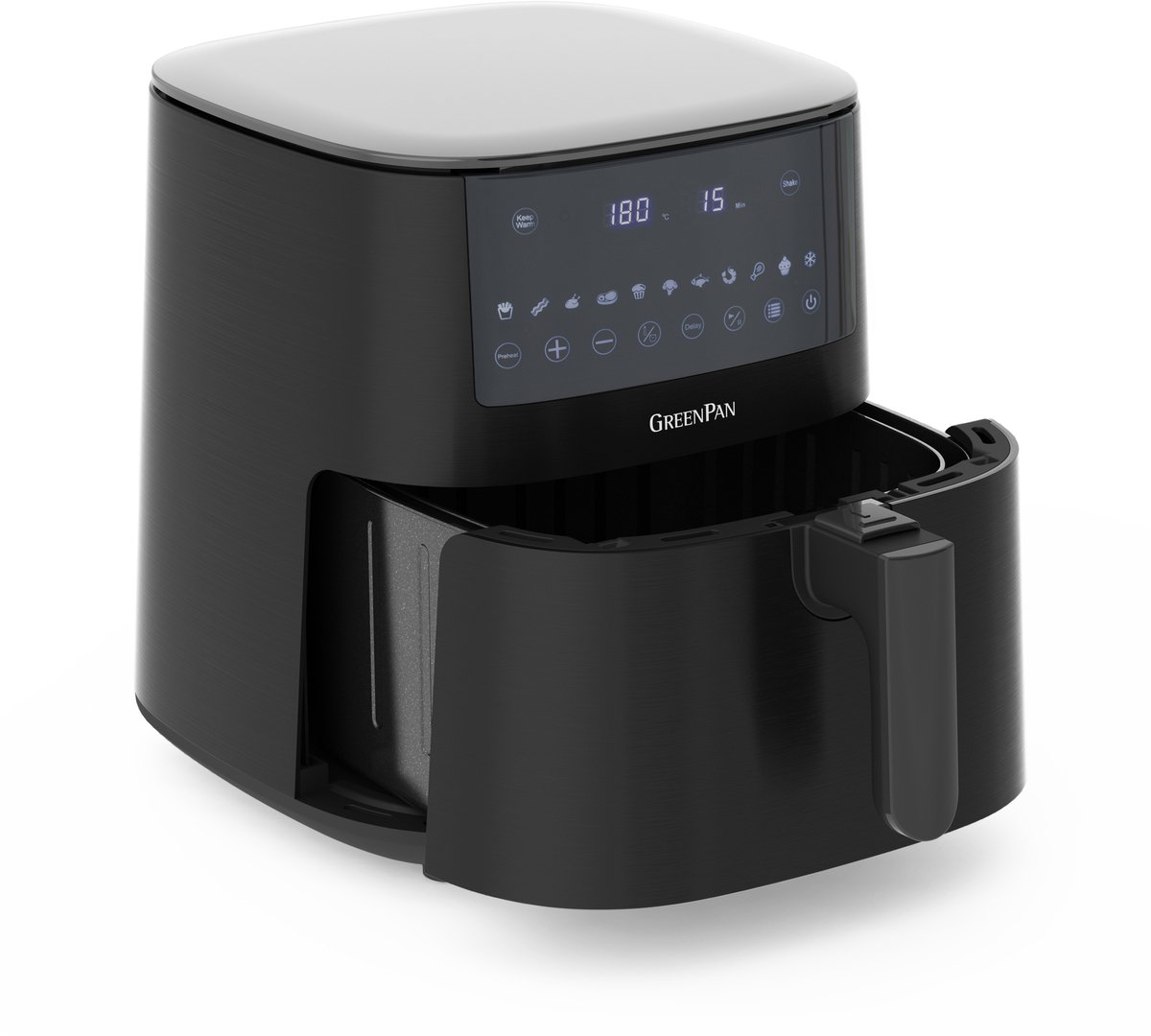 GreenPan Bistro Airfryer Zwart XL 7.2l - Keramische Coating - De Keuze van Sandra Bekkari