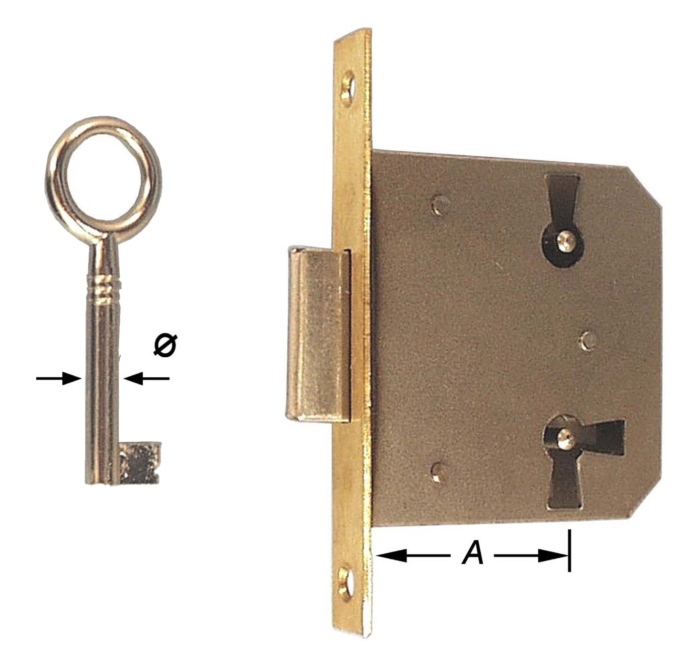 Litto Insteek Meubelslot voor Deur of Lade 15 mm