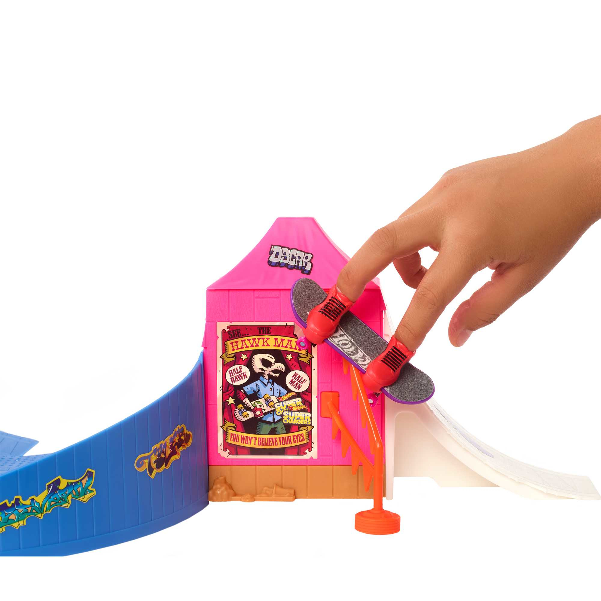 Hot Wheels Skate Fingerboard, Amusement Park Skate Speelset
