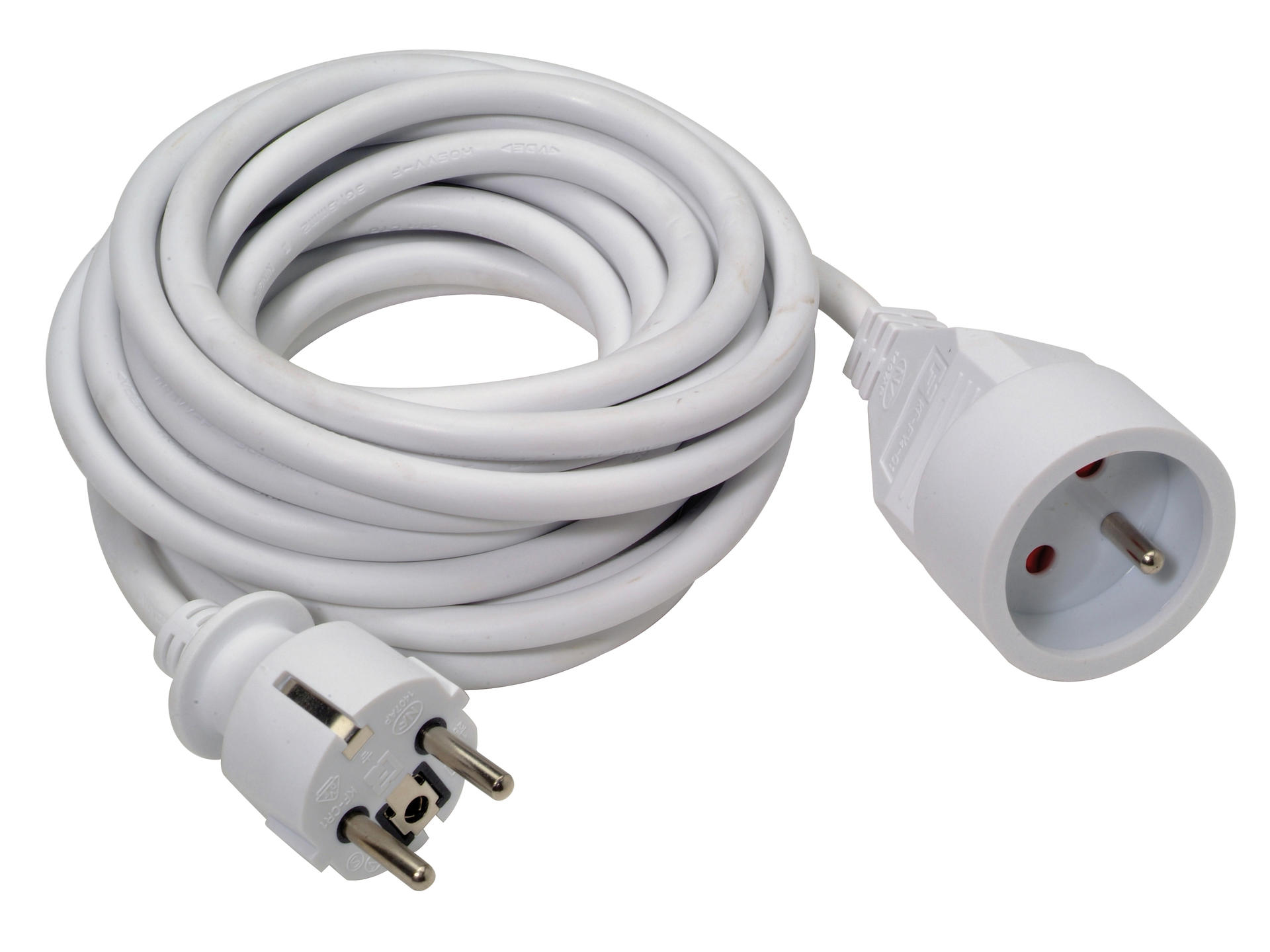 Verlengsnoer 10 m 3G1.5 VTMB Wit