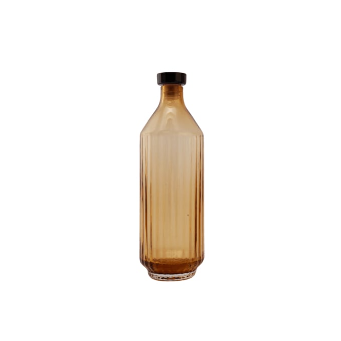 XLBoom Fles/Karaf Mila Amber 500ml - Glas - 7x22.5 cm