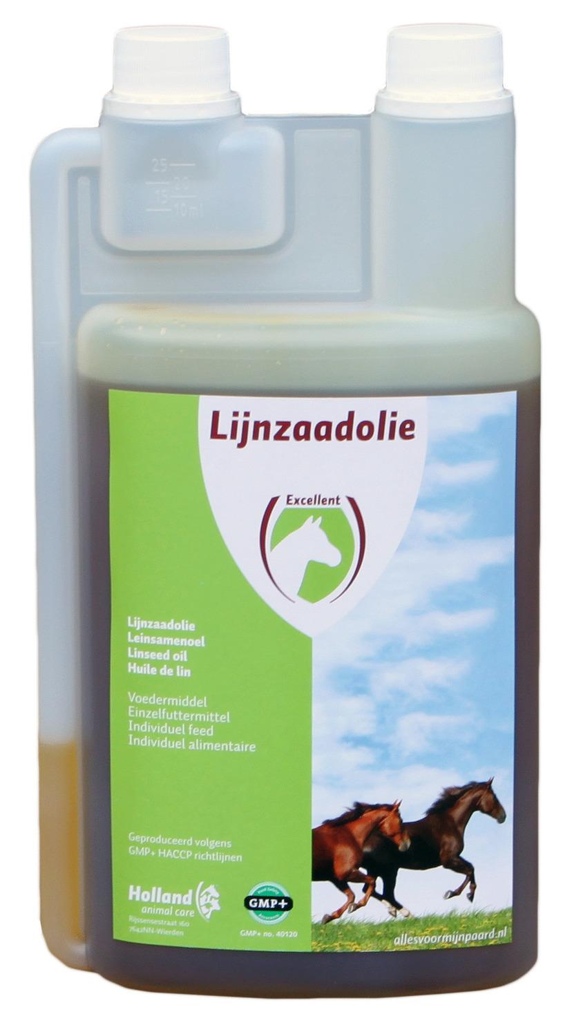 LIJNZAADOLIE - 1L VOOR GOEDE DARMWERKING EN GEZONDE VACHT