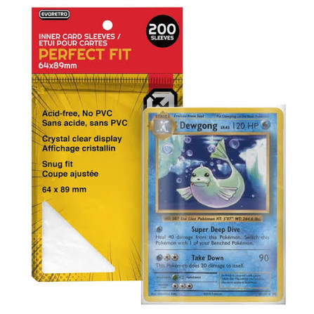 EVORETRO - Sleeves Perfect Fit for Pokémon / Lorcana / MTG Cards - 200 stuks