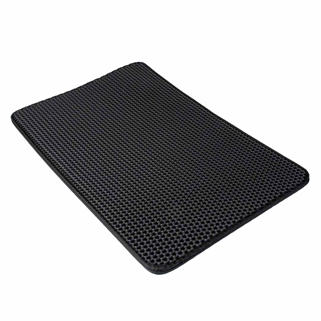 DuvoPlus Kattenbakmat Swift Rechthoekig L 75x50 cm Zwart