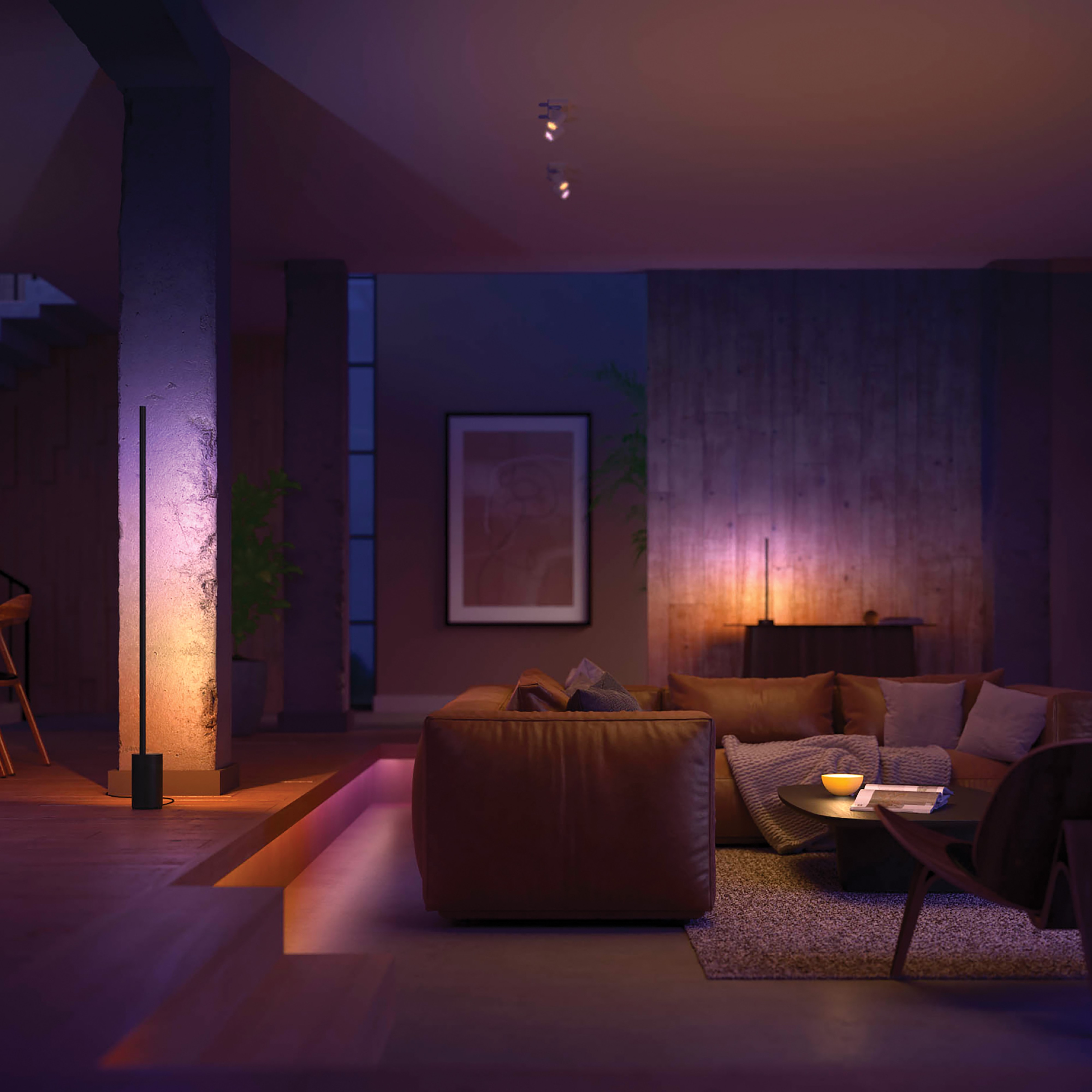 Philips Hue Vloerlamp Signe Gradient Zwart 29W White&Color Ambiance