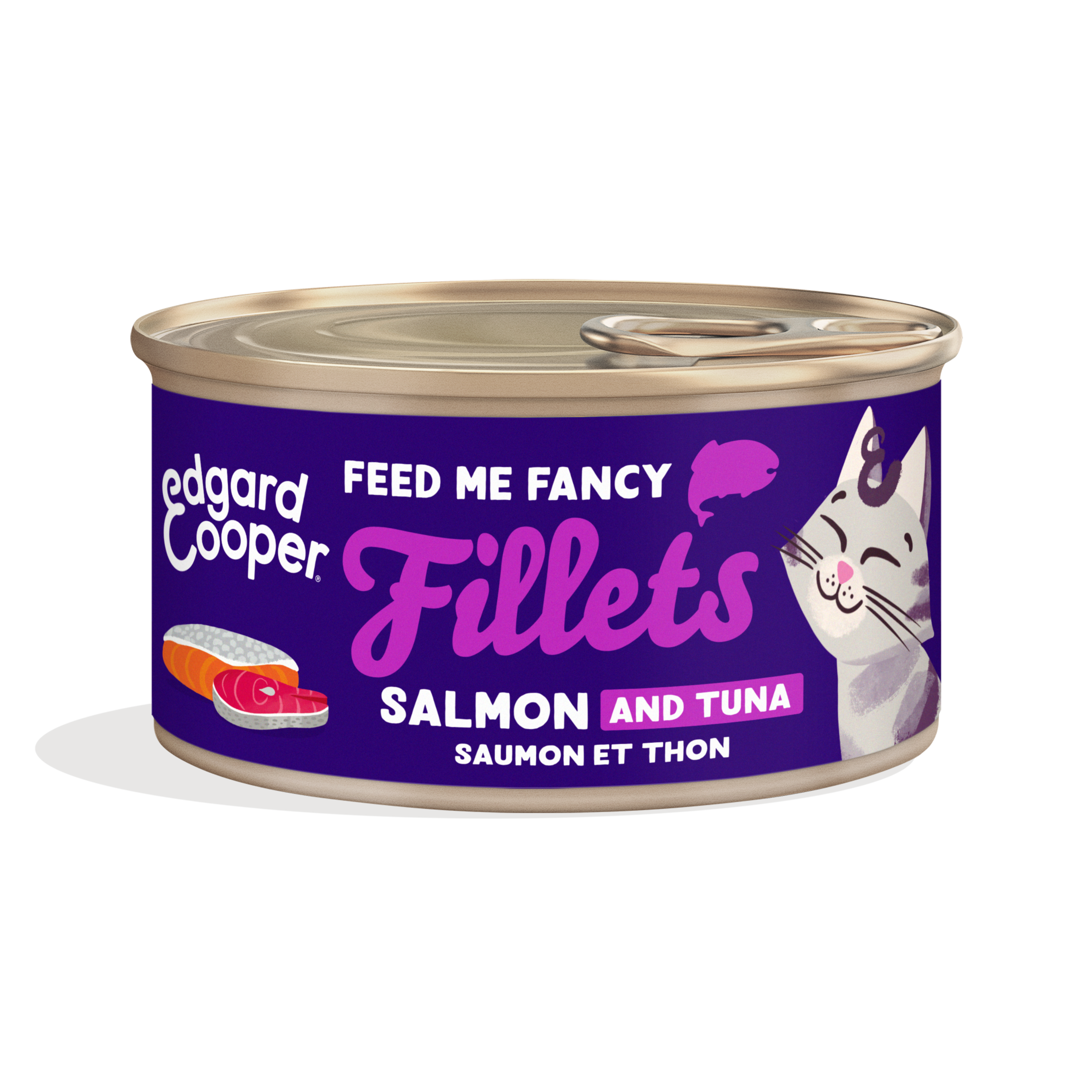 Edgard & Cooper Kattenvoeding Fillets 70 g met Tonijn en Zalm