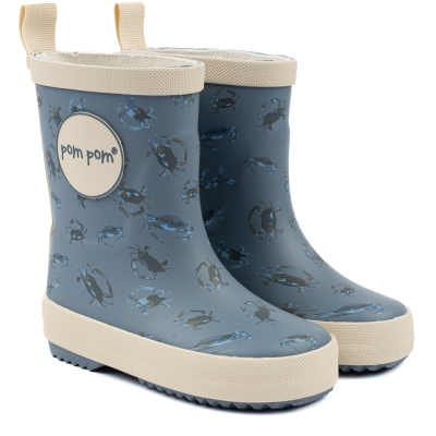 Pom Pom Regenlaars Unisex GumBoots AOP Sea AOP - maat 25 Pom Pom Regenlaars Unisex GumBoots AOP Sea AOP - maat 25
