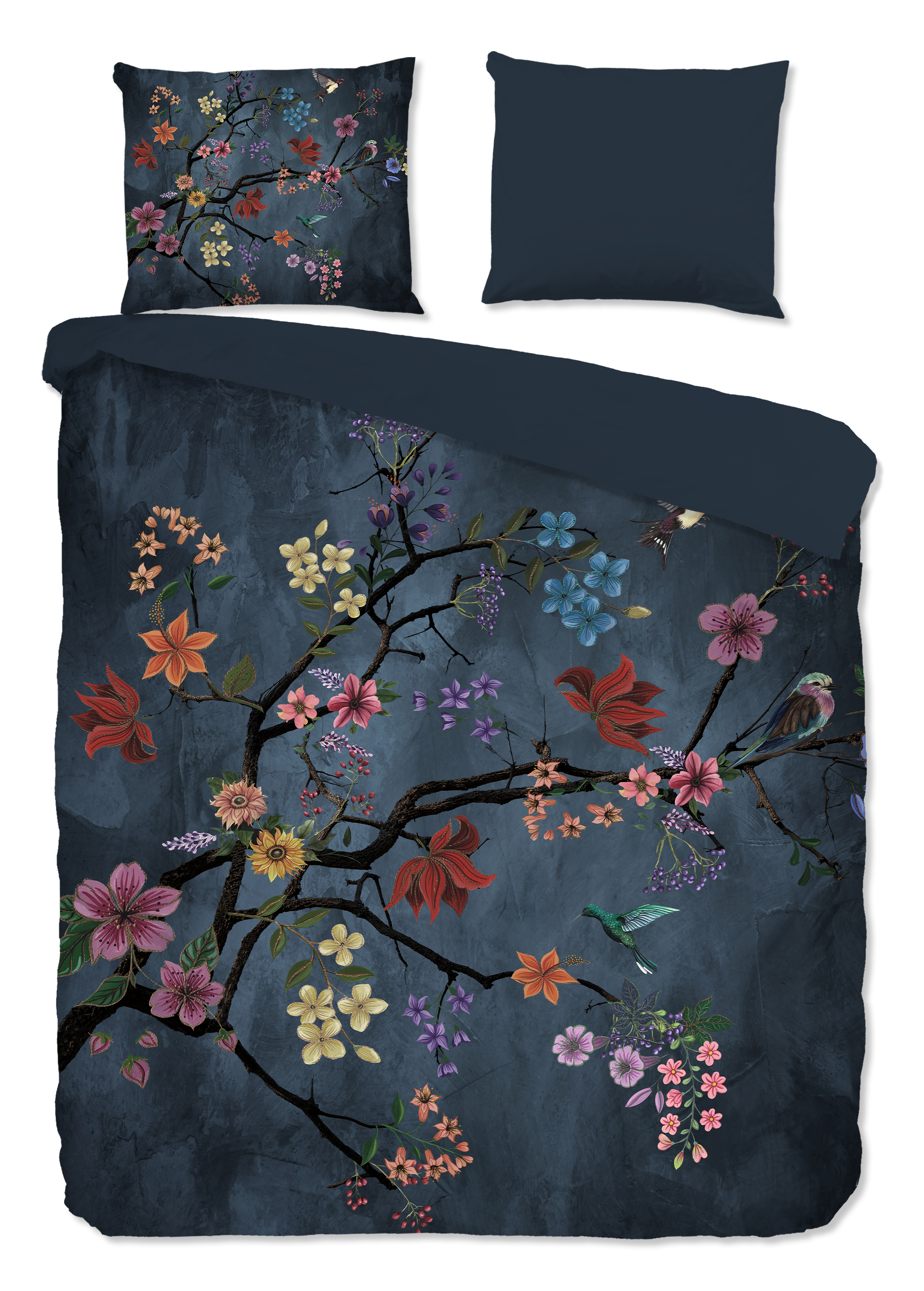 Pure Luxury Dekbedovertrek Arienne 200x220 cm Microvezel Donkerblauw