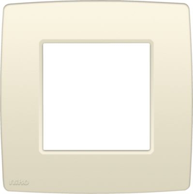 Niko Afdekplaat Enkelvoudig 60 mm Creme