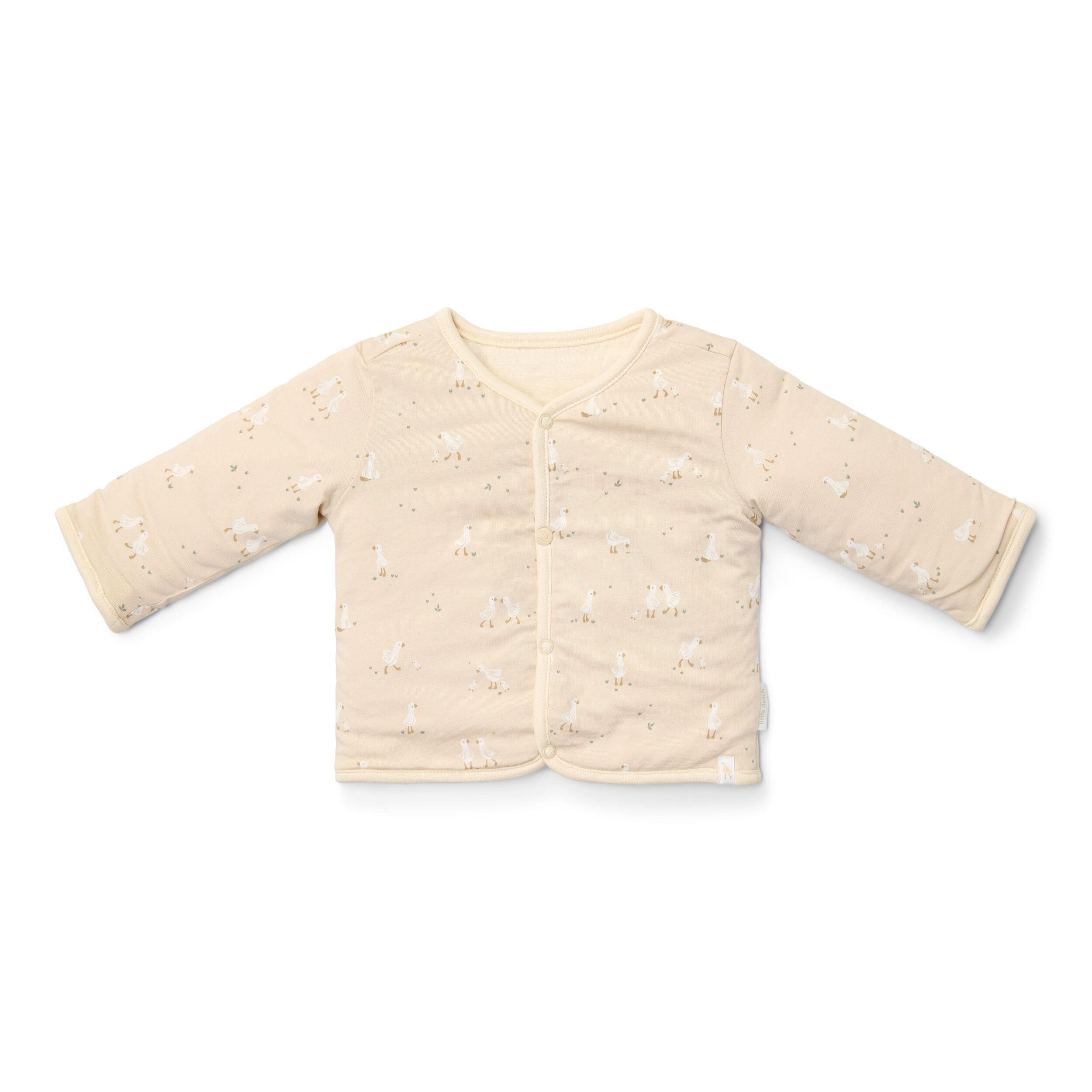 Little Dutch Omkeerbaar Vestje Nb Unisex Little Goose Beige - 62