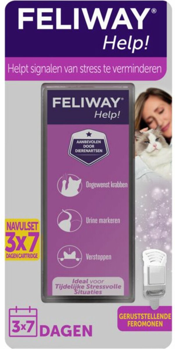 Feliway Navulling 3 x 48 ml Tijdelijke Spannende Situaties Voor Kat