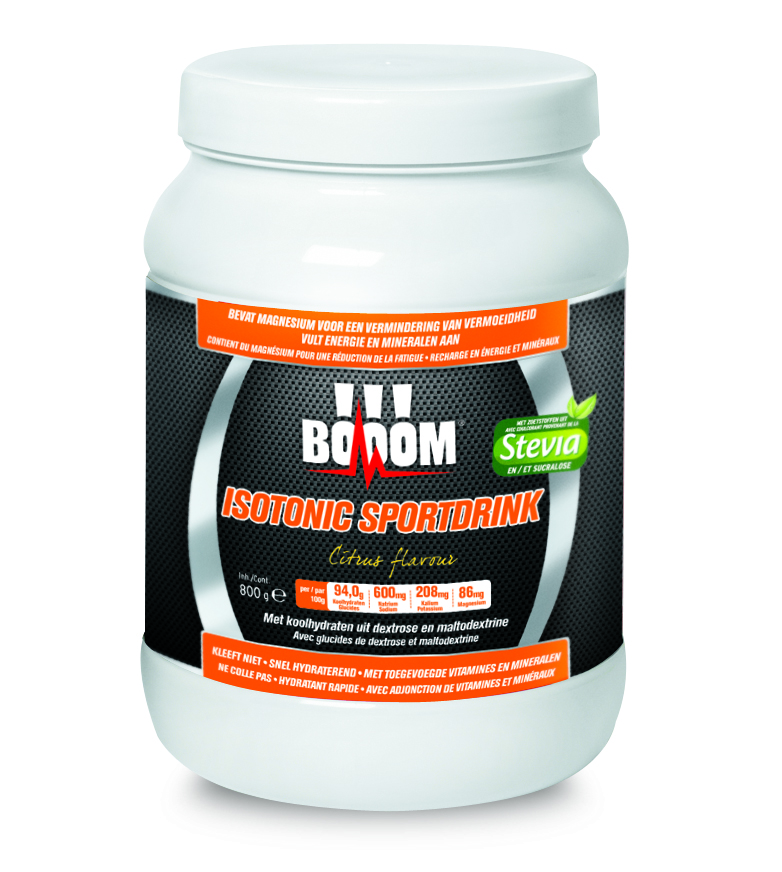 BOOOM Isotonic Sportdrink Citrus 750 g Gezoet met Stevia