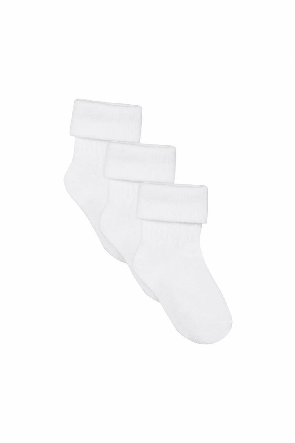 Noppies Socks Nb Unisex 3 paar White - 3 maand