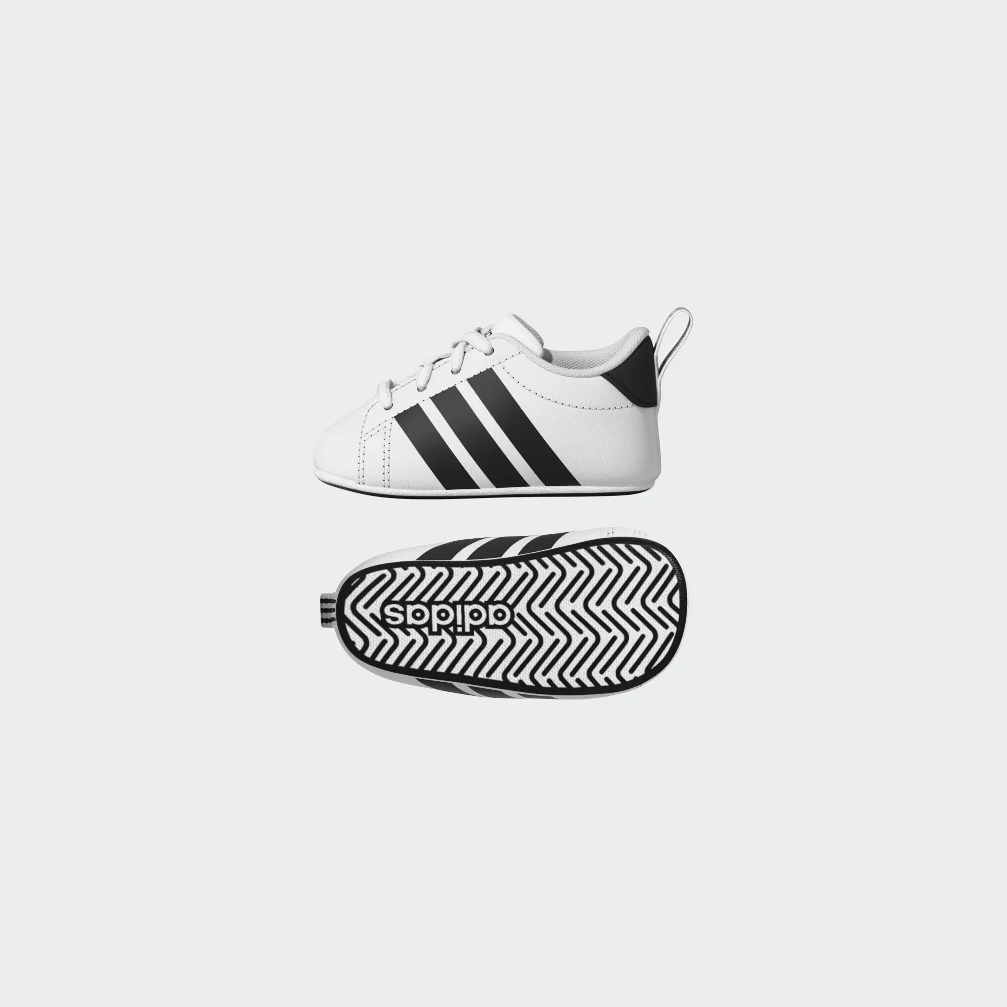Adidas Parkschoen Baby Grand Court Crib White Black