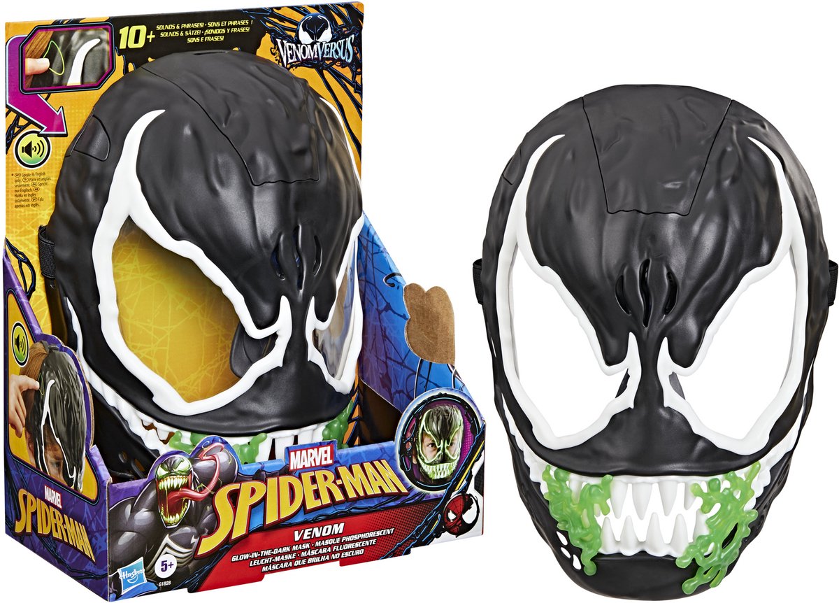 Marvel Spiderman VenomVersus - Venom Glow in het dark masker, licht en geluid