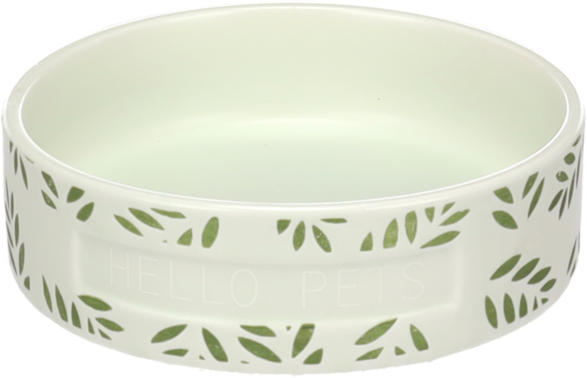 Flamingo Eet- en Drinkpot Cavia Leafs Rond Groen 12x3.5 cm 200 ml