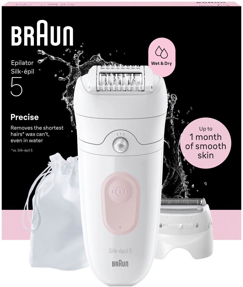 Braun Epilator Silk Epil SE5-030, Epileren en scheren