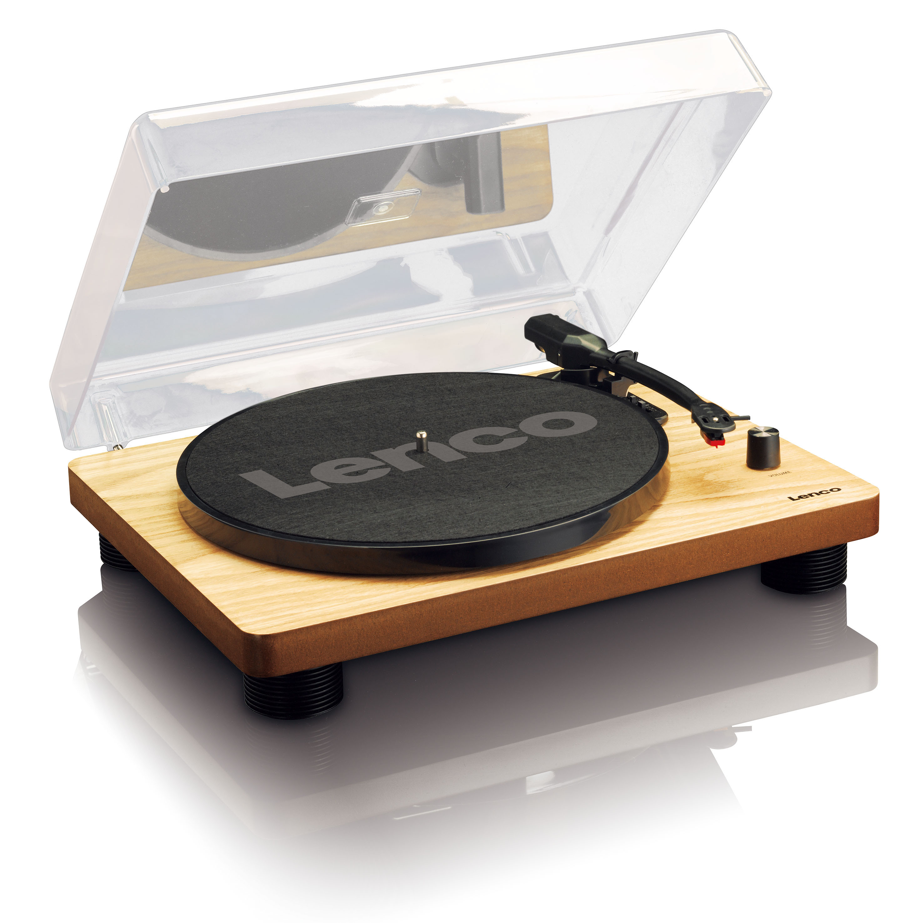 Lenco LS-50 platenspeler wood-look Met ingebouwde speakers
