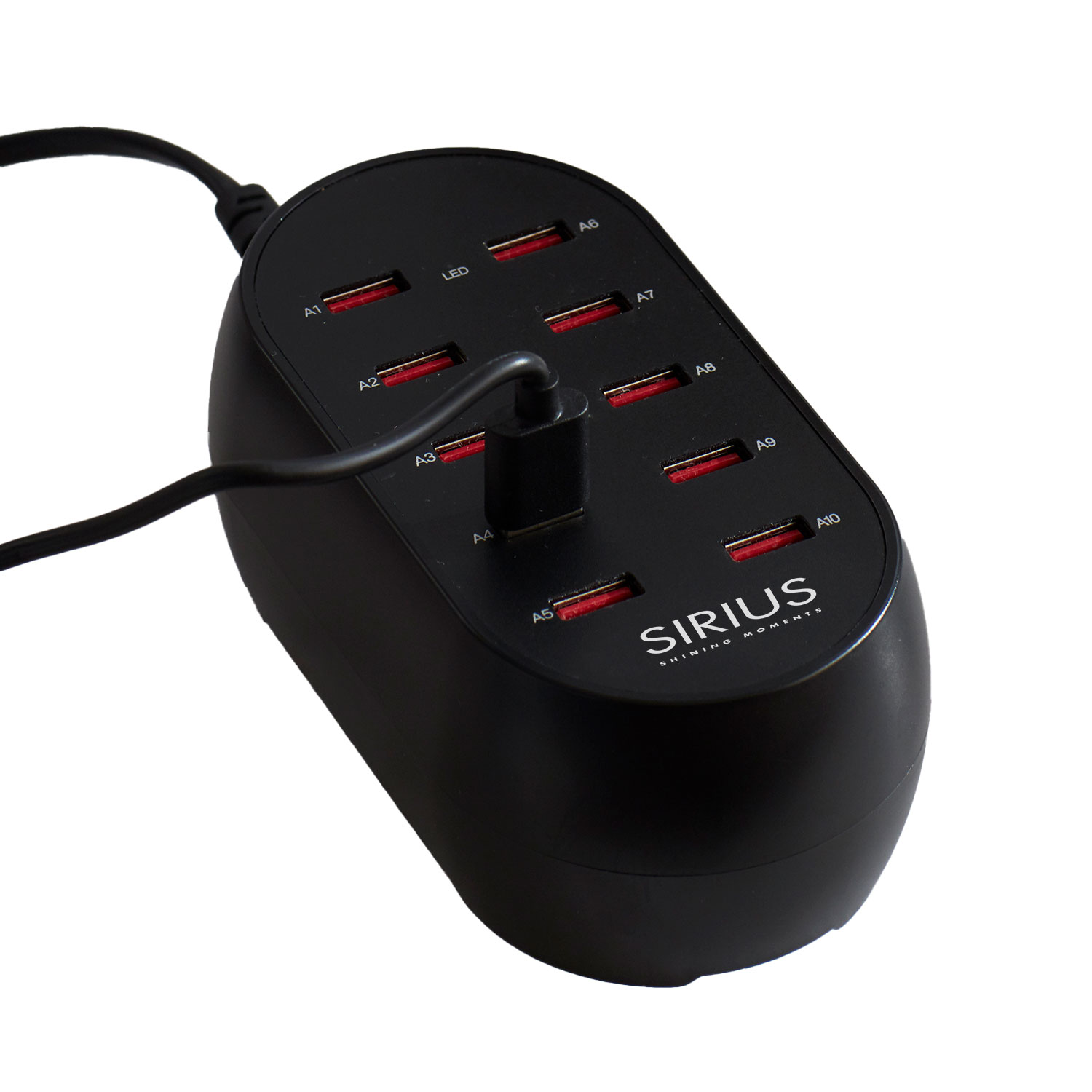 Sirius USB-Lader DecoPower 10 ports - 12x6.5x5 cm