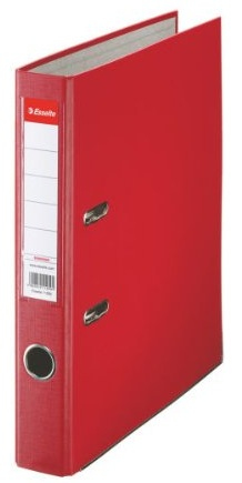 Esselte Klasseur Economy Rood A4 - 50mm - Karton/PP - met Duimgat