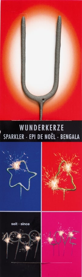 Wondercandle Classic Letter U Grijs