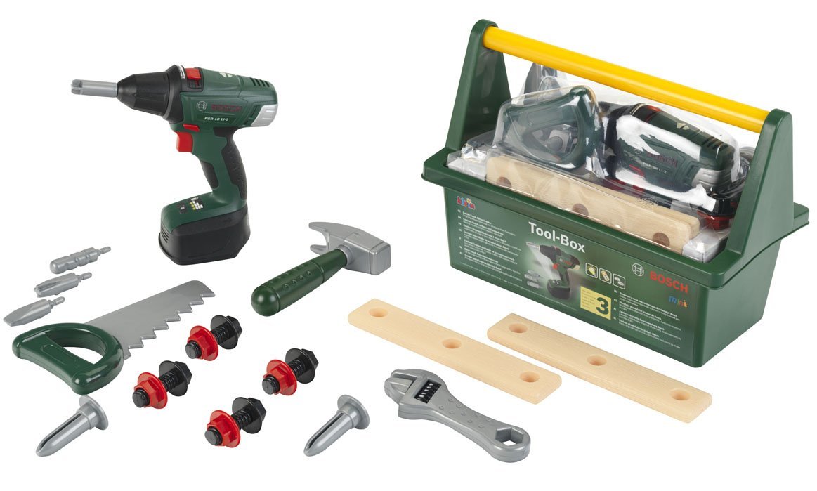 Bosch Gereedschapskist Open 30x14x17cm - Met Boormachine