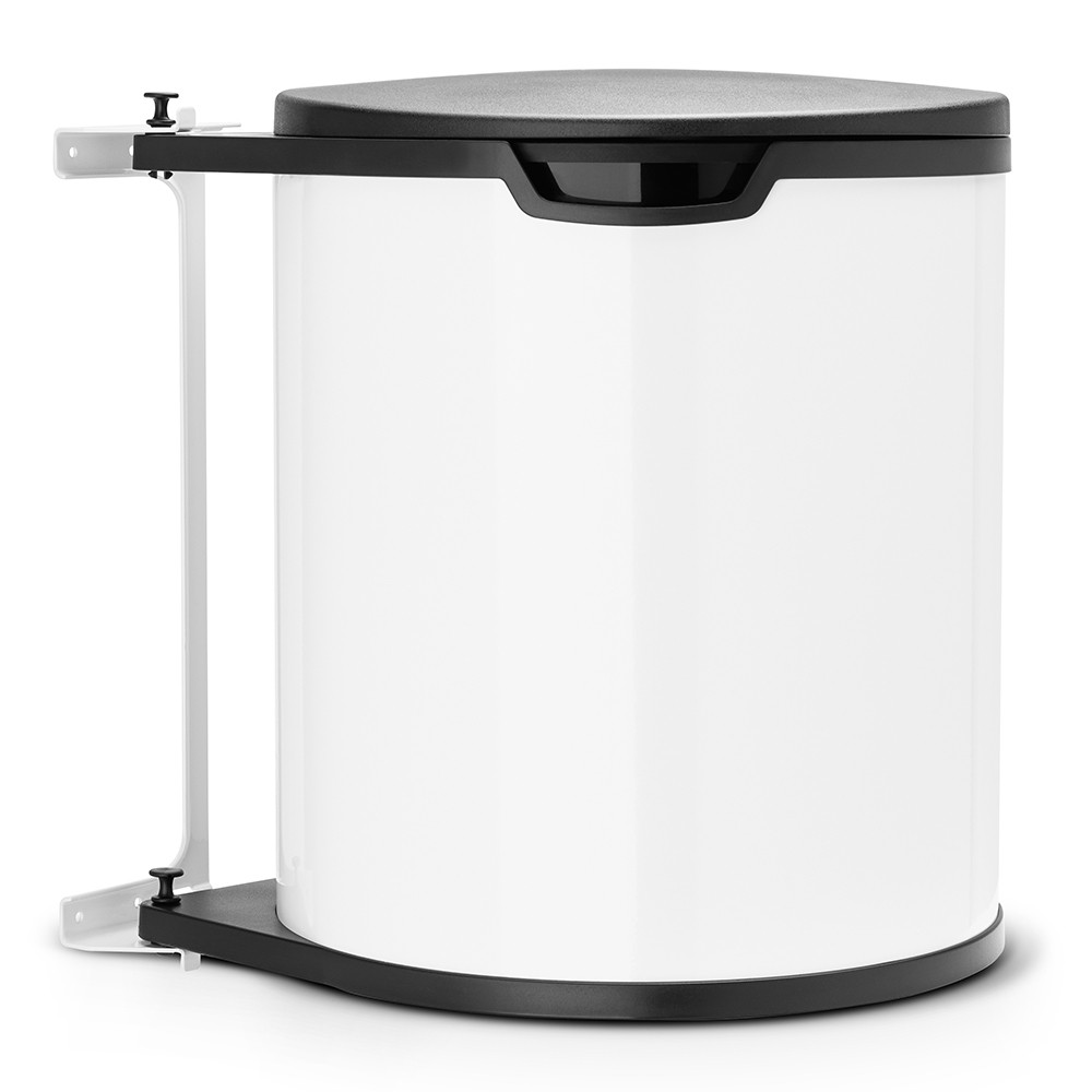 Brabantia Inbouwemmer Built-in Wit 15l - RVS - 29x34.7 cm